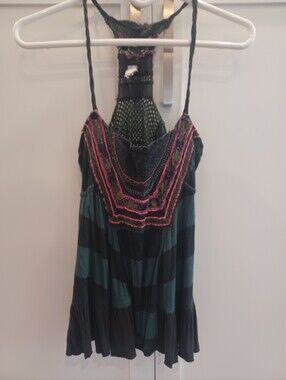 🖤💚🩷FREE PEOPLE BOHO TANK TOP SMALL